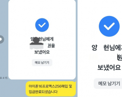 5.20 양*현 고객님 아이폰16프로맥스256GB 매입완료